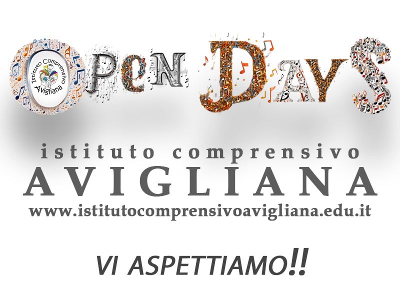 Open Days Istituto Comprensivo Avigliana. Vi aspettiamo!